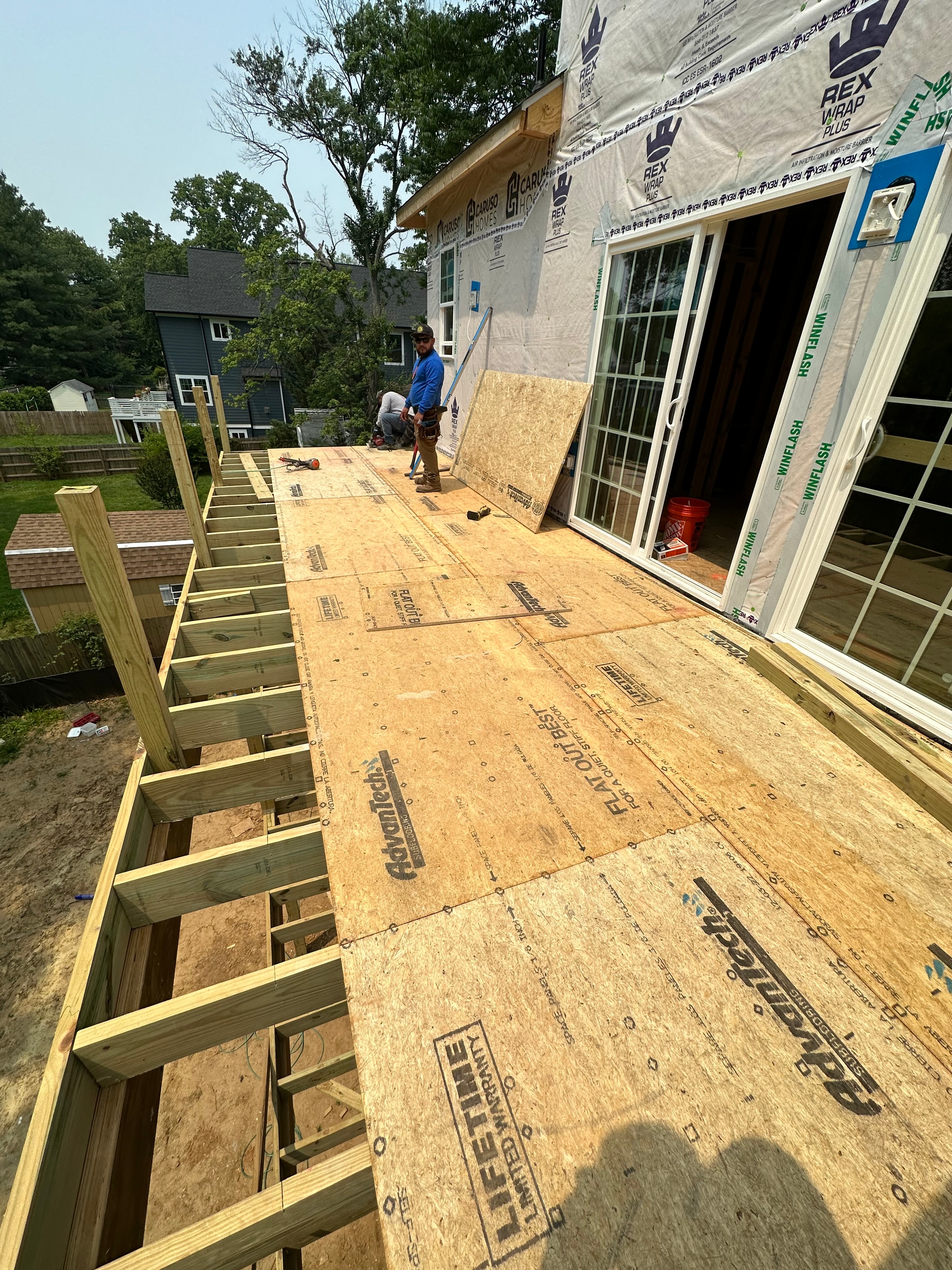 Big Deck Energy - waterproof subfloor system installation